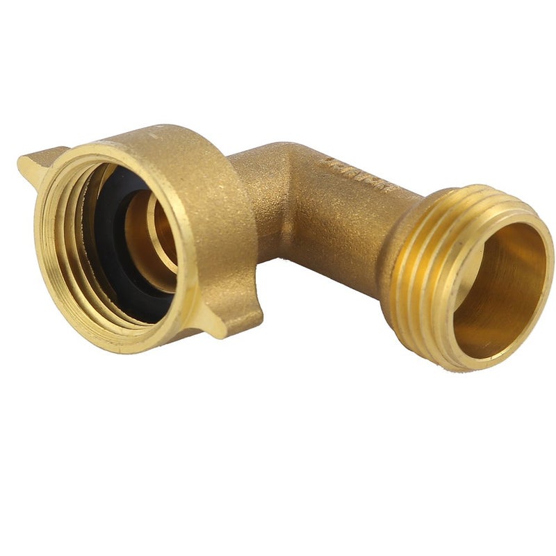 HQMPC Garden Hose Elbow Connector 90 Degree Brass Hose Elbow (2Pcs)+ Extra 4 Pressure Washers - Image 2